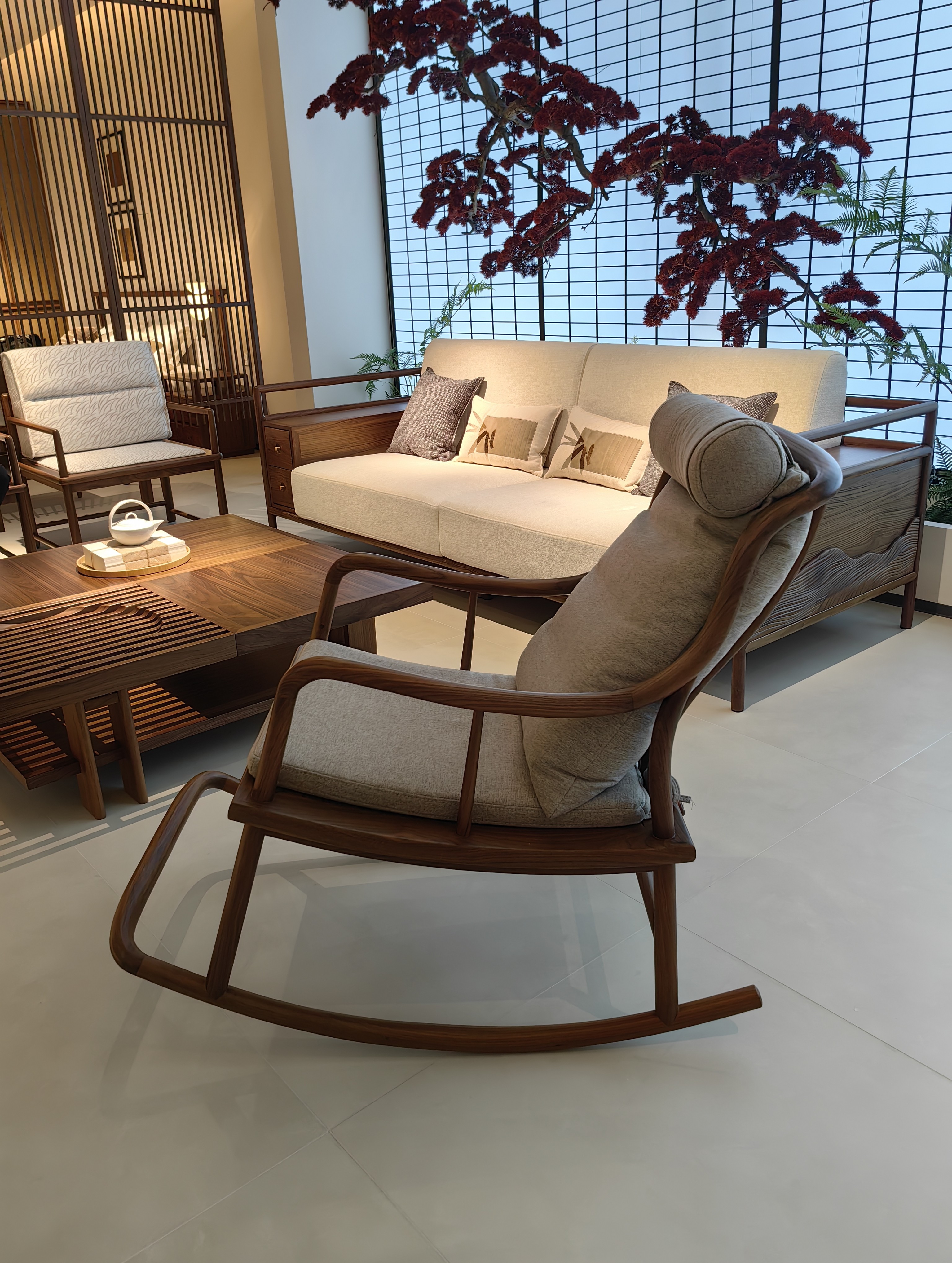 Upholstered Rocking Chair 8817, product view
